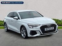 Used Audi A3 S-Line 150 HP (110 kW) 2022 White Sedan