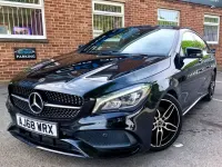 Used Mercedes CLA220 Shooting Brake AMG line 177 HP (130 kW) 2017 Black Estate