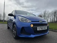 Käytetty Hyundai i10 GO! 67 HP (49 kW) 2018 Sininen Viistoperä