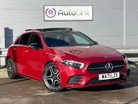 Used Mercedes A200 AMG line 163 HP (119 kW) 2021 Red Hatchback