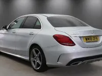 Used Mercedes C220 AMG line 170 HP (125 kW) 2018 Silver Sedan