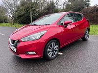 Used Nissan Micra Acenta 71 HP (52 kW) 2017 Red Hatchback