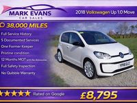 Used VW up! move up! 60 HP (44 kW) 2018 White Hatchback