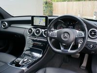 used Mercedes C220 C-Class 2014 (64) MERCEDES BENZBLUETEC AMG LINE SALOON DIESEL AUTO BLACK