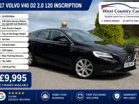 Used Volvo V40 Inscription 120 HP (88 kW) 2017 Black Hatchback