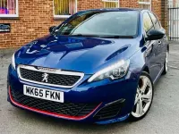 Used Peugeot 308 GT-line 120 HP (88 kW) 2015 Blue Hatchback