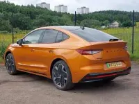 Used Skoda Enyaq iV vRS 219 kW (299 HP) 2023 Orange SUV