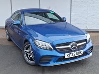 Used Mercedes C200 AMG line 184 HP (135 kW) 2022 Blue Coupe