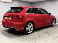 Used Audi A3 S-Line 150 HP (110 kW) 2018 Red Sedan