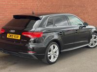 Used Audi A3 S-Line 150 HP (110 kW) 2019 Black Sedan