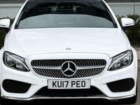 Begagnad Mercedes C250 AMG Line Premium Plus 204 HK (150 kW) 2017 Vit Sportkupé