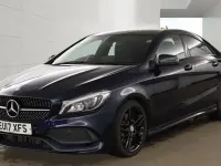 Used Mercedes CLA220 AMG line 177 HP (130 kW) 2017 Blue Sedan