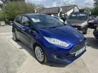 Usado Ford Fiesta Titanium 2014 Azul Utilitario