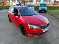 Usado Skoda Fabia SE 75 CV (55 kW) 2017 Rojo Utilitario