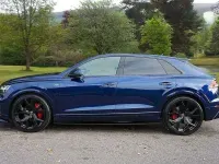 Used Audi Q8 S-Line 340 HP (250 kW) 2021 Blue SUV