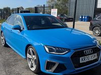 Used Audi A4 S-Line 163 HP (119 kW) 2020 Blue Sedan
