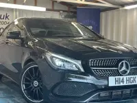 Used Mercedes CLA200 AMG line 156 HP (114 kW) 2018 Black Coupe