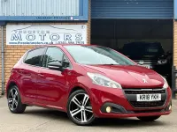 Used Peugeot 208 GT-line 100 HP (73 kW) 2018 Red Hatchback