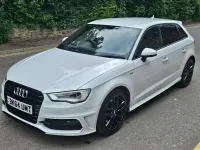 Used Audi A3 Sportback S-Line 2014 White Hatchback