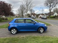 Used Skoda Fabia SE 2015 Blue Hatchback