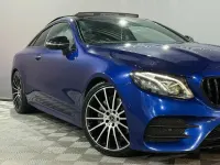 Used Mercedes E220 AMG line 194 HP (142 kW) 2019 Blue Coupe