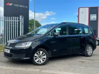 Used VW Sharan SE 140 HP (102 kW) 2015 Black MPV