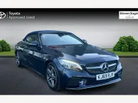 Used Mercedes C200 AMG Line Premium Plus 181 HP (133 kW) 2020 Blue Cabriolet