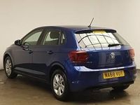 Used VW Polo SE 75 HP (55 kW) 2018 Blue Hatchback