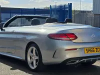 Used Mercedes C220 AMG line 2016 Silver Cabriolet