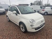 Used Fiat 500 Lounge 69 HP (50 kW) 2014 White Cabriolet