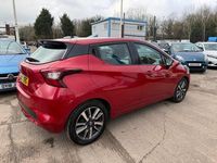 Used Nissan Micra Acenta 90 HP (66 kW) 2017 Red Hatchback