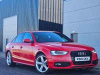 Used Audi A4 S-Line 150 HP (110 kW) 2014 Red Sedan