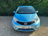 Used Nissan Note S 90 HP (66 kW) 2017 Blue Hatchback
