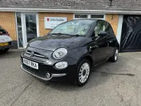 Used Fiat 500 Lounge 69 HP (50 kW) 2017 Black Hatchback