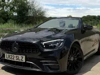 Used Mercedes E220 AMG line 194 HP (142 kW) 2022 Black Cabriolet