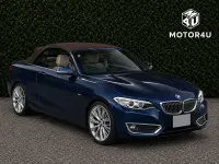 Used BMW 220 Luxury Line 184 HP (135 kW) 2016 Blue Cabriolet