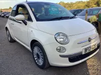 Used Fiat 500 Lounge 69 HP (50 kW) 2013 White Hatchback