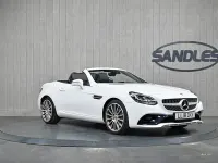 Used Mercedes SLC180 AMG line 156 HP (114 kW) 2018 White Cabriolet