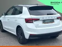 Used Skoda Fabia Design Edition 85 HP (62 kW) 2025 Moon white metallic black magic pearl effect Hatchback