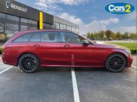 Usado Mercedes C200 AMG line 180 CV (132 kW) 2021 Rojo Familiar