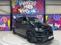 Used VW T6 Highline 140 HP (102 kW) 2016 Black Van