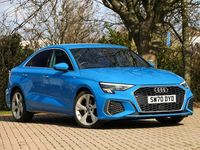 Used Audi A3 S-Line 150 HP (110 kW) 2020 Blue Sedan