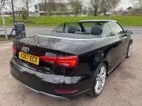 Used Audi A3 Cabriolet S-Line 150 HP (110 kW) 2017 Black Cabriolet