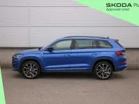 Used Skoda Kodiaq SportLine 150 HP (110 kW) 2022 Race blue metallic SUV