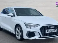 Used Audi A3 S-Line 110 HP (80 kW) 2022 White Sedan
