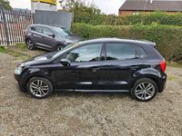 Used VW Polo R-line 110 HP (80 kW) 2017 Deep black pearl Hatchback
