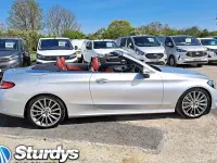 Used Mercedes C250 AMG line 201 HP (147 kW) 2017 Silver Cabriolet
