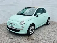 Second-hand Fiat 500 Lounge 69 CP (50 kW) 2014 Verde Cabrio
