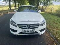 Used Mercedes C220 AMG line 2014 White Sedan