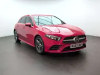 Used Mercedes A200 AMG Line Premium 163 HP (119 kW) 2019 Red Hatchback